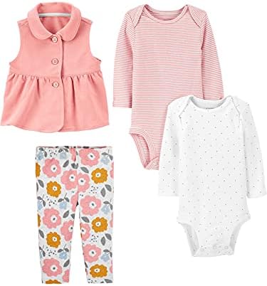 Adorable 4-Piece Playwear Set for Baby Girls