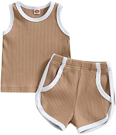 Unisex Toddler Summer Set Soft Cotton Vest Tank Shorts