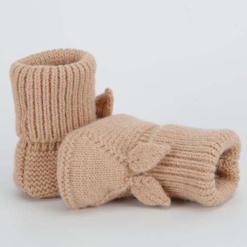 Warm Soft Knit Booties for Newborns