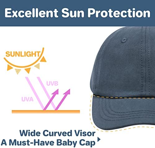 Premium UPF 50 Cotton Baseball Cap for BabiesAdjustable Stylish