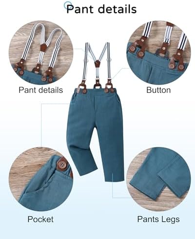 YALLET Toddler Boys Formal Outfit Set