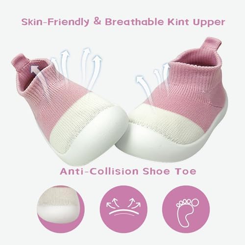 Uinsex Baby Walking Slipper for Toddler Anti-Skip Sola Soft Upper