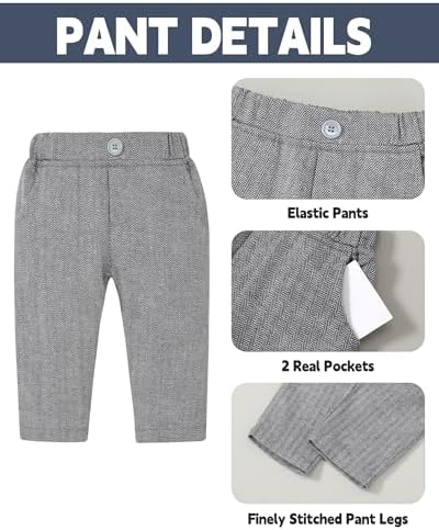 CocoRARA Baby Boy Tuxedo weaken Outfit Set