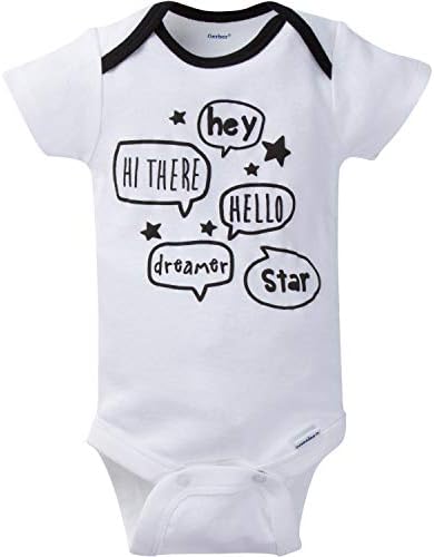 Gerber Baby 8-Pack Soft Easy-Change Onesies