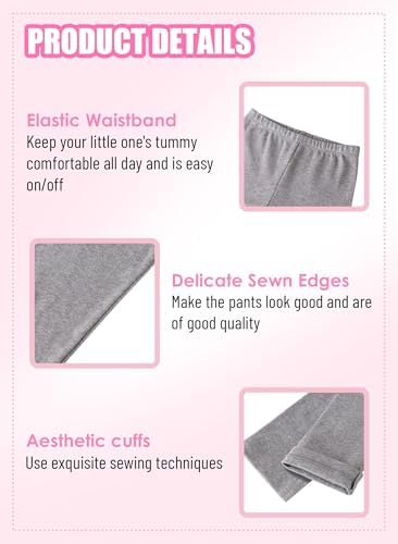 Stylish 4-Pack Cotton Leggings for Babies