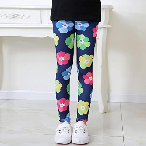 Kids Stretchy Floral Printed leggings