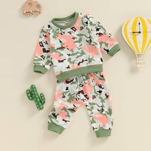Camouflage Fall Clothes Set for Baby Girls