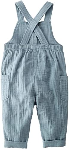 Little Planet by Carters Baby Organic Cotton Gauze Overall Jumpsuit Blue 12M