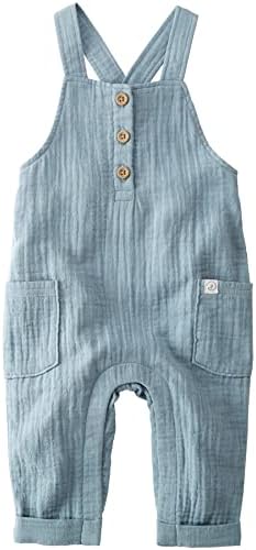 Little Planet by Carters Baby Organic Cotton Gauze Overall Jumpsuit Blue 12M