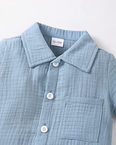 Renotemy Dinosaur-Themed Toddler Boys Cotton Outfit for Summer