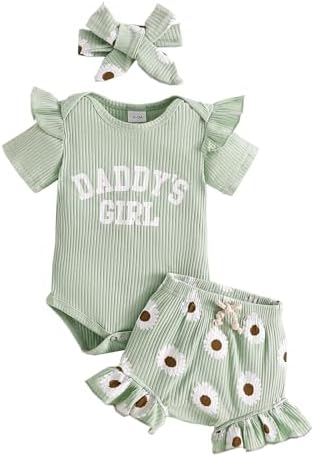 Tsnbre Newborn Summer infant clothing set