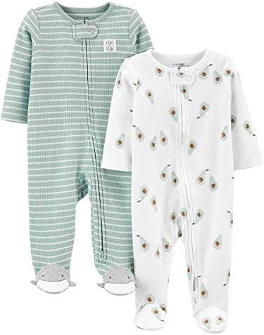Simple Joys by Carters 2-Way Zip Thermal Sleepers Pack of 2