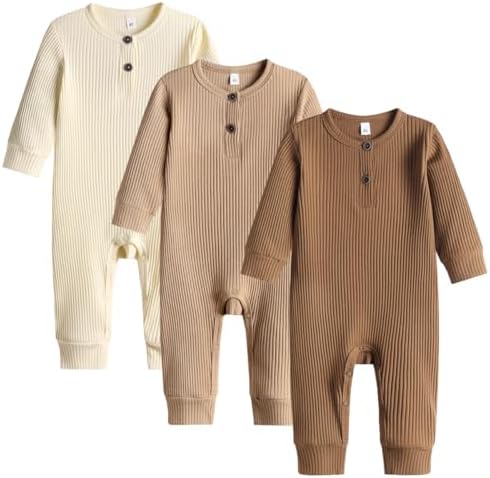 Bafeicao Baby Romper with Snap-in Crotch