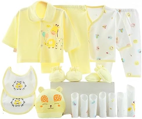 18PCS Newborn Baby Clothing Set for Girls and Boys