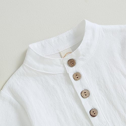 Premium Cotton Linen Toddler Boys Clothing Set