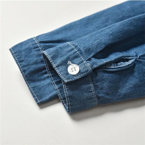 Kapsrqst Button-Down Casual Shirts for Toddler Kids