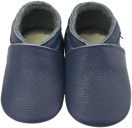 Mejale Baby Infant Toddler Shoes Slip-On Soft Sole Leather Moccasins