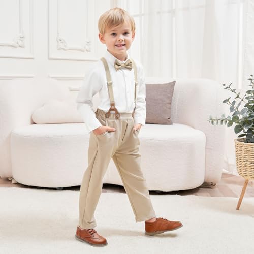 Toddler Boy Button Down Shirt and Pants Set 12M-8Y