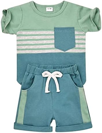 Patchwork Summer T-Shirt Shorts Set