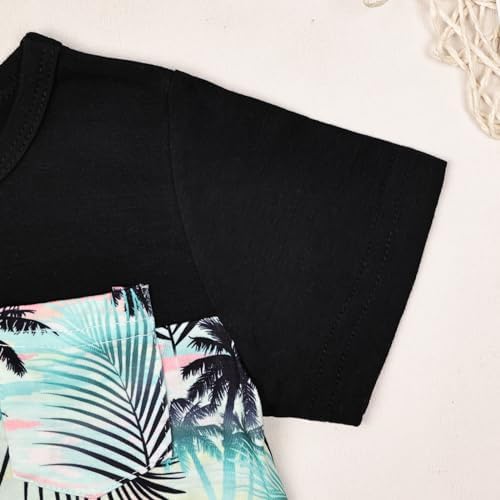 CETEPY Toddler Boy Summer Outfit Soft Knit Set