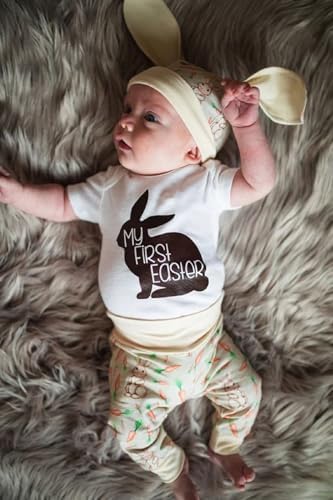 My First Easter Outfits for Baby Boys - Romper Pants Hat Set