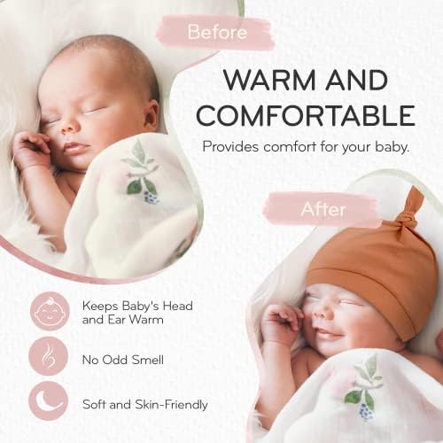 KiddyCare Organic Cotton Newborn Baby Hospital Hat for Boys and Girls