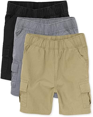 Boys Pull-On Cargo Shorts Multipack of 3