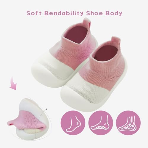 Uinsex Baby Walking Slipper for Toddler Anti-Skip Sola Soft Upper