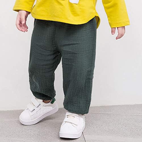 Weixinbuy Solid Ruffle Summer Pants for Babies