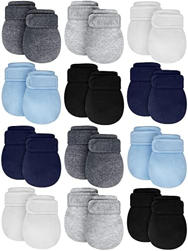 Adjustable 12-Piece Baby Mittens