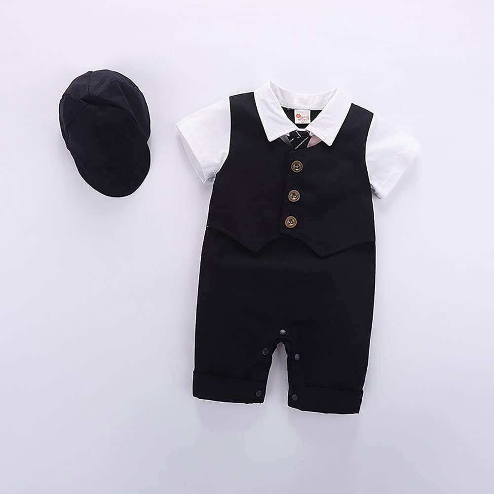 Baby Boy Romper Tuxedo