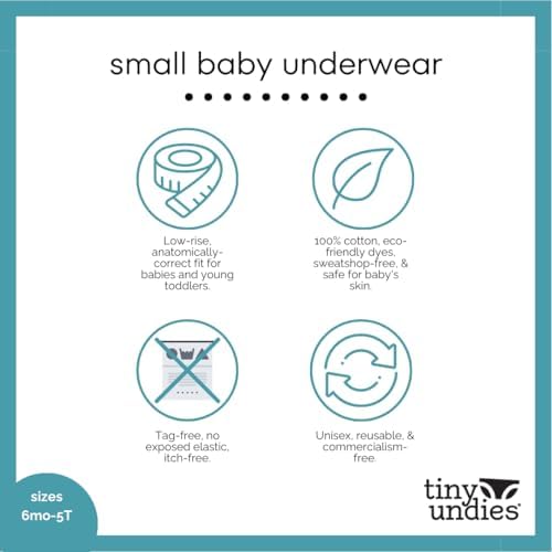 Tiny Undies Small Cotton Training Pants Roomier 3-Pack