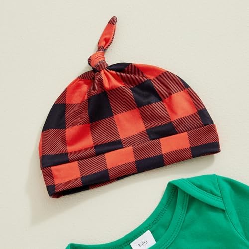 Newborn Baby Boy Girl Christmas Clothes 3-Piece Set