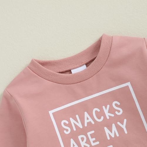 Adorable Toddler Baby Girls Fall Outfit Set Sweatshirt Joggers