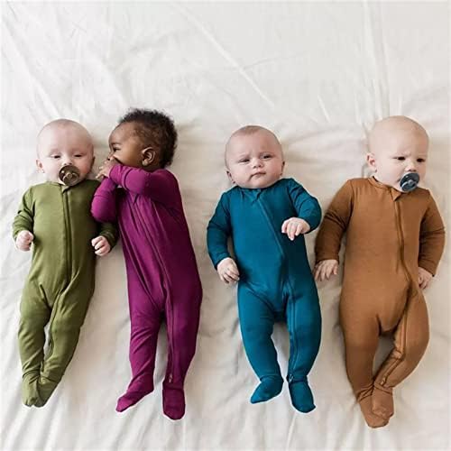 Baby Boy Cotton Romper Jumpsuit With Zipper