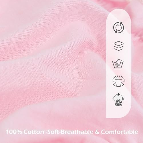 5-Piece Poocen Ruffle Diaper Cover Set for Toddler Girls