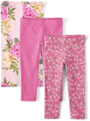 The Childrens Place Baby Girls Leggings 3-Pack