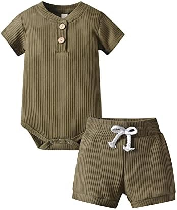 Derouetkia Summer Provides - Lightweight Unique Romper Set for Newborn Kids