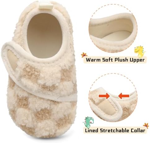 Warm Cozy Non-Slip Lightweight Toddler Slippers