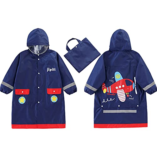 Fewlby Kids waterproof raincoat with reflective features for rainy days