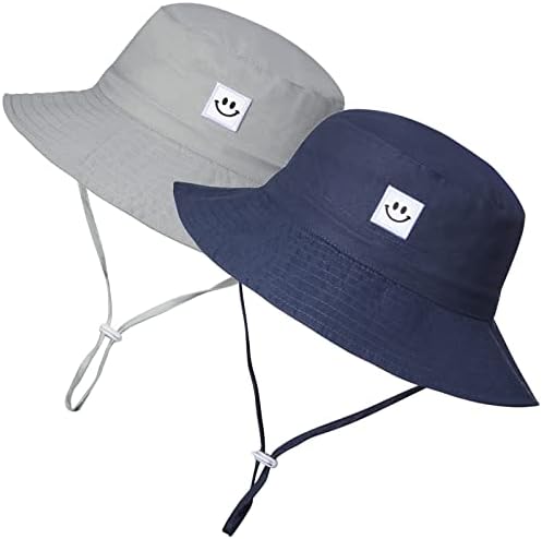 MaxNova Baby Sun Hat Smile Face UPF 50 Toddler Bucket Hat