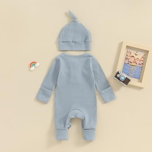 MABABY Baby BoysGirls InfantsRomper Hat Set