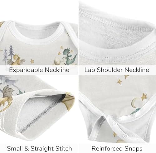 vvfelixl Baby Bodysuits Pants Sets White Gooses Long Sleeve
