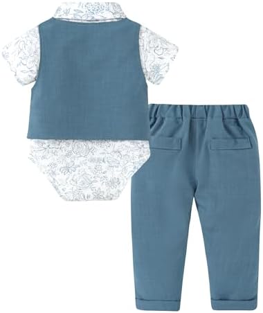 YALLET Baby Boy Suits 4Pcs Set