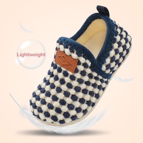 Lefflow Toddler Slippers for Boys Girls Lightweight Comfortable House Shoes