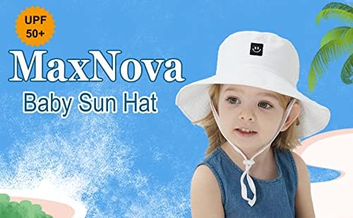 MaxNova Baby Sun Hat Smile Face UPF 50 Toddler Bucket Hat