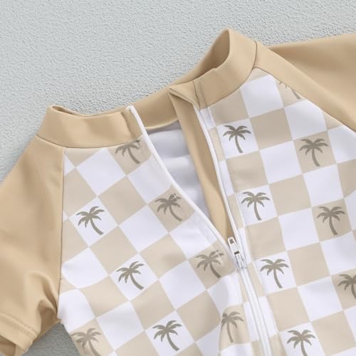 3-Piece Toddler Boys Dinosaur Shark Rash Guard Swim Set UPF 50