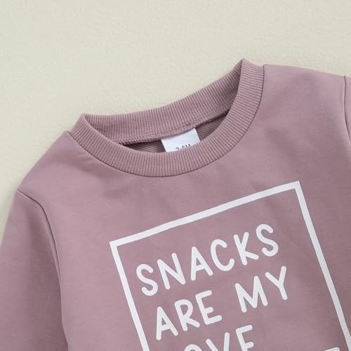 Funny Toddler Girl Clothes Unique Letter Solid Set