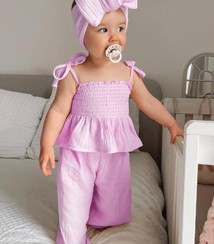 Soft Feminine Summer Outfit for Baby by VISGOGO
