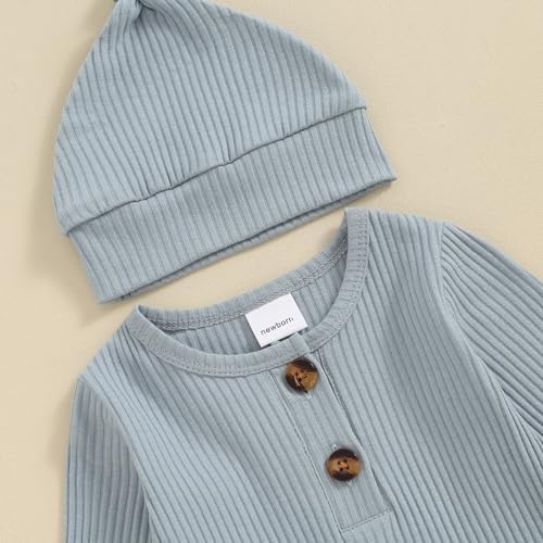 MABABY Baby BoysGirls InfantsRomper Hat Set